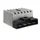 REGULATEUR DE TENSION 50 A BOITE ADAPTABLE RIEJU 50 RMX 2009, SMX 2009>  (12V - CONNECTEUR NOIR 4 FICHES)  (TYPE ORIGINE)  -GUILERA-