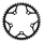 PLATEAU ROUTE 5BRA D.110 TA SYRIUS 46DTS EXTERIEUR NOIR ALU 7075 TYPE SHIMANO 10/11V.