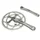 CHAINSET FOR ROAD BIKE- STRONGLIGHT  9/10 Speed IMPACT -SILVER- 172.5mm 52-34 (TAPERED SQUARE 107mm)