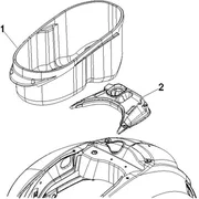 Logement casque - Dessous de selle