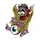 AUTOCOLLANT/STICKER LETHAL THREAT MONSTER FLYING EYEBALL (60x80mm)