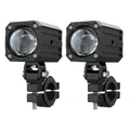 FEU/ECLAIRAGE ADDITIONNEL UNIVERSEL ECOBENE KD20 LED ORIENTABLE 12V 50W ALU CNC NOIR (TELECOMMANDE SANS FIL INCLUSE) (PAIRE)