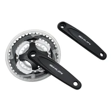 PEDALIER VTT P2R 7/8V. ALU NOIR 170mm 42-34-24 AVEC PARE-CHAINE (BOITIER 119mm)