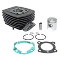 CYLINDER FOR MOPED PEUGEOT 103 MVL-SP, SPX-RCX, VOGUE AIR - CAST IRON- FLANGE EXHAUST MOUNTING  (WITH GASKETS)  -P2R-