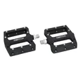 FLAT PEDAL FOR MTB/DOWNHILL/ BMX SWITCH RESIN BLACK - Ø 9/16 WITH SILVER GRIP PINS (PAIR)