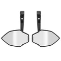 MIRRORS SET - BAR END SIDE MIRROR WITH PLASTIC ADAPTERS Ø 7/8"or 1" (by pair without bar ends)  -P2R-
