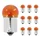LIGHT BULB 12V 10W STANDART RY10W FOOT BAU15S -BAYONET- ORANGE (TURN LIGHT) (SOLD PER 10)  -SELECTION P2R-