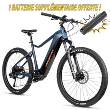 VELO ELECTRIQUE/VAE VTT 29 LEADER FOX KENT 2025 BLEU FONCE MAT 9V MOTEUR CENTRAL BAFANG M510 36V 95Nm BATTERIE 20Ah (21,5'' - H54,6cm - TAILLE XL - POUR ADULTE DE 185cm à plus)