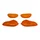 LENS FOR FLASHER FOR  SCOOT  GILERA 50 STALKER FRONT+REAR 1997>2000 ORANGE (x4)  -REPLAY