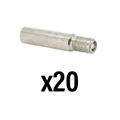 PROLONGATEUR/EXTENSION DE VALVE CLAPET ANTI RETOUR COMPATIBLE TROTTINETTE DIAM 8 mm LONGUEUR 33 mm (VENDU PAR 20)