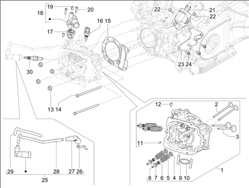 Ensemble culasse - Soupape