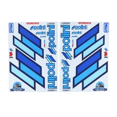 AUTOCOLLANT/STICKER POLINI TEAM SCOOTER (PLANCHE)