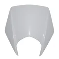 PLAQUE PHARE/TETE DE FOURCHE 50 A BOITE ADAPTABLE DERBI 50 SENDA DRD 2011> BLANC BRILLANT  -P2R-