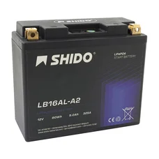BATTERIE 12V 5 Ah LB16AL-A2 SHIDO LITHIUM ION PRETE A L'EMPLOI (Lg150xL65xH144) REMPLACE YB16AL-A2
