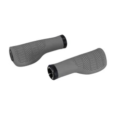 POIGNEE CITY HERRMANS NUCORE TOWN ERGONOMIQUE AVEC LOCK-ON GRIS L 130 mm DIAM 22 mm  (PAIRE SUR CARTE)