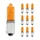LIGHT BULB 12V 21W STANDART H21 FOOT BAY9S - ASSYMETRIC BAYONET 120° ORANGE (TURN LIGHT) (SOLD PER 10)  -SELECTION P2R-