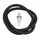 FUEL HOSE KIT Ø 8x12  BLACK+ CONICAL FUEL FILTER Ø8 (1M) (MADE IN FRANCE)