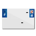 BANDE PLAQUE MOTO 210x130 POUR PVC VIERGE DEP. 68/EURO (VENDU A L'UNITE)