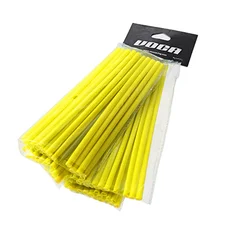 SPOKE COVER VOCA SPOKES YELLOW (FRONT+REAR KIT)