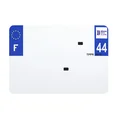 PLASTIC STRIP FOR PVC LICENSE PLATE WITH BUSINESS NAME (MOTORBIKE FORMAT 210X145)-DEPT 44/EUROPE (SOLD PER UNIT)