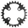 PLATEAU VTT 4BRA D.64 POUR SRAM XO+SHIMANO (SAUF XT/XTR) STRONGLIGHT DOUBLE 28DTS INTERIEUR NOIR NON FILETE 10V. - EPAISSEUR 3.5mm
