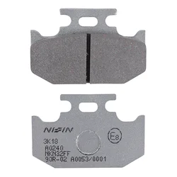 PLAQUETTE DE FREIN NISSIN POUR KAWASAKI 125, 250 KX 1989>1993 / YAMAHA 125 XSR 2022>2023, 125 YZ 1990>1995, 125 YZF R 2019>2022 / SUZUKI 250 RMX 1989>1998 (2P-227NS)(SEMI METAL)
