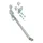 SIDE STAND FOR MOPED - PEUGEOT 103 SP, MVL - CHROMED (LENGTH 340mm)  -SELECTION P2R-