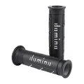 REVETEMENT POIGNEE DOMINO MOTO ON ROAD A250 NOIR/GRIS OPEN END 120-125mm (PAIRE)