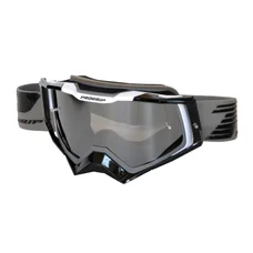 MASQUE/LUNETTES CROSS PROGRIP 3309 FL RAPID MULTILAYERED GRIS/NOIR/BLANC ECRAN MIROIR FUME ANTI-RAYURES/ANTI U.V./ANTI-BUEE (HOMOLOGUE CE-EN-N° AC-96025 REV.2)