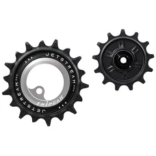 GALET DERAILLEUR TRIPEAK 12-18 DENTS ROULEMENT CERAMIC POUR DERAILLEUR 12V. ARGENT COMPATIBLE SHIMANO RD-92xx (JEU DE 2)