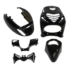 FAIRINGS/BODY PARTS FOR SCOOT  PIAGGIO 50 ZIP SP BLACK GLOSS  (5 PARTS KIT) P2R