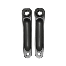 MANIVELLE DROITE + GAUCHE STRONGLIGHT MAGAN3 170mm  NOIR ISIS POUR BOSCH génération 1 -2 et 4/BROSE (DEPORT 10mm)