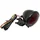 FEU ARRIERE 50 A BOITE/MOTO ROND ACIER ROUGE/NOIR A LEDS AVEC STOP + FEU DE POSITION (8 LEDS ROUGES) (HOMOLOGUE CE)  -REPLAY-