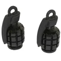 BOUCHON DE VALVE SCOOT/CYCLO REPLAY VS GRENADE NOIR  (PAIRE)