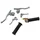 KIT POIGNEE/LEVIER CYCLO TARGA MINI METAL CHROME  -SELECTION P2R-