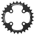 PLATEAU VTT 4BRA D.64 TA CHINOOK 28DTS INTERIEUR DOUBLE NOIR ALU POUR SHIMANO / SRAM / RACE FACE / FSA 10/11V.