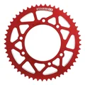 REAR CHAIN SPROCKET FOR DERBI 50 SENDA DRD, DRD PRO  420  53 Teeth ALU CNC RED (102/124.5/8.5)  -STAGE 6-