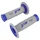 REVETEMENT POIGNEE PROGRIP MOTO OFF ROAD 791 DOUBLE DENSITE BASE BLEU/GRIS CLOSED END 115mm (CROSS/MX) (PAIRE)