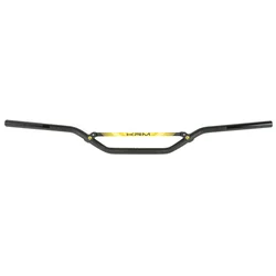 GUIDON 50 A BOITE KRM PRO RIDE DIAM 22,2mm ALU NOIR/JAUNE