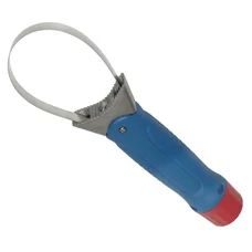 CLE/DEMONTE FILTRE A HUILE UNIVERSEL AVEC MANCHE PLASTIFIE (DIAM 64 à 110mm)  -P2R-