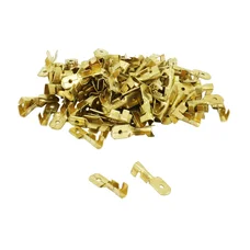 COSSE ELECTRIQUE LAITON NON ISOLEE PLATE MALE 6.3   (VENDU AU SACHET DE 100 PIECES)  -SELECTION P2R-