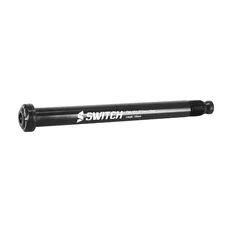 AXE/BLOCAGE DE ROUE VTT TRAVERSANT BOOST AVANT FILETAGE 14x1.5 POUR 15X100 NOIR 80gr. (155mm HORS BUTEE FILETAGE 16mm - AVEC CLE CHC POUR DEMONTAGE)
