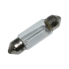 LIGHT BULB 12V  5W STANDART C5W FOOT SV 8.5-11X35 (TUBULAR) CLEAR (PARKING LIGHT) (SOLD PER UNIT)  -FLOSSER-