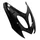FRONT FAIRING FOR SCOOT MBK 50 NITRO 1997>2012/YAMAHA 50 AEROX 1997>2012 GLOSS BLACK (UPPER PART)- SELECTION P2R
