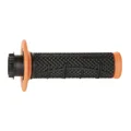 REVETEMENT POIGNEE PROGRIP MOTO OFF ROAD 809 SIMPLE DENSITE ORANGE/NOIR CLOSED END 115mm (AVEC LOCK ON - LIVRER AVEC 7 EMBOUTS 2T ou 4T) (CROSS/MX) (PAIRE)