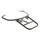 PORTE BAGAGE/SUPPORT TOP-CASE ORIGINE PIAGGIO 50-125 VESPA LX 2005>, VESPA-S 2007> CHROME  -657083-