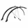 GARDE BOUE CITY/VTC TRINGLES 28"/700x35 P2R TREKKING PLASTIC NOIR INCASSABLE largeur 45mm (PAIRE) - REPRENDS SA FORME INITIALE APRES DEFORMATION