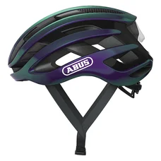 CASQUE VELO ADULTE ABUS ROUTE AIRBREAKER FLIP FLOP VIOLET BLANC PERLE TAILLE  M (52-58cm) REGLAGE MOLETTE