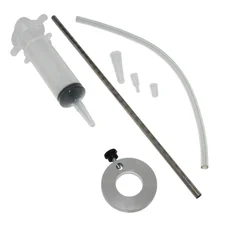 OUTIL SERINGUE MESUREUR CAPACITE HUILE DE FOURCHE (POUR CONTROLER ET RETABLIR LE NIVEAU)  -BUZZETTI-  (5092)