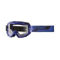 MOTOCROSS GOGGLES PROGRIP 3201 ATZAKI - BLUE CLEAR VISOR ANTI-SCRATCH/U.V. PROTECTIVE - FOR GLASSES WEARERS -APPROVED AC-10170